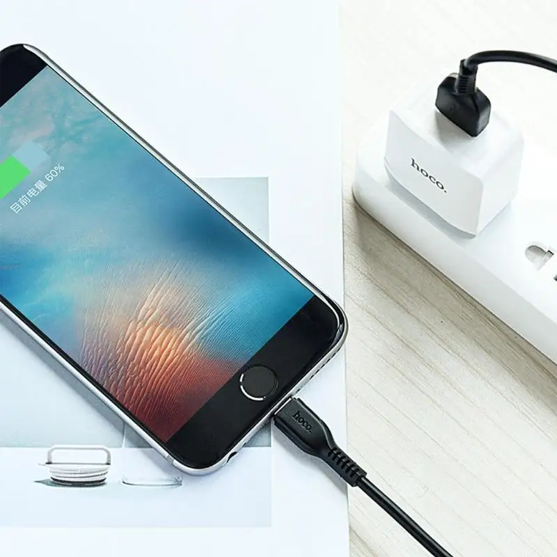 Кабель для быстрой зарядки HOCO 2A Usb кабель передачи данных синхронизации Type C ПВХ +