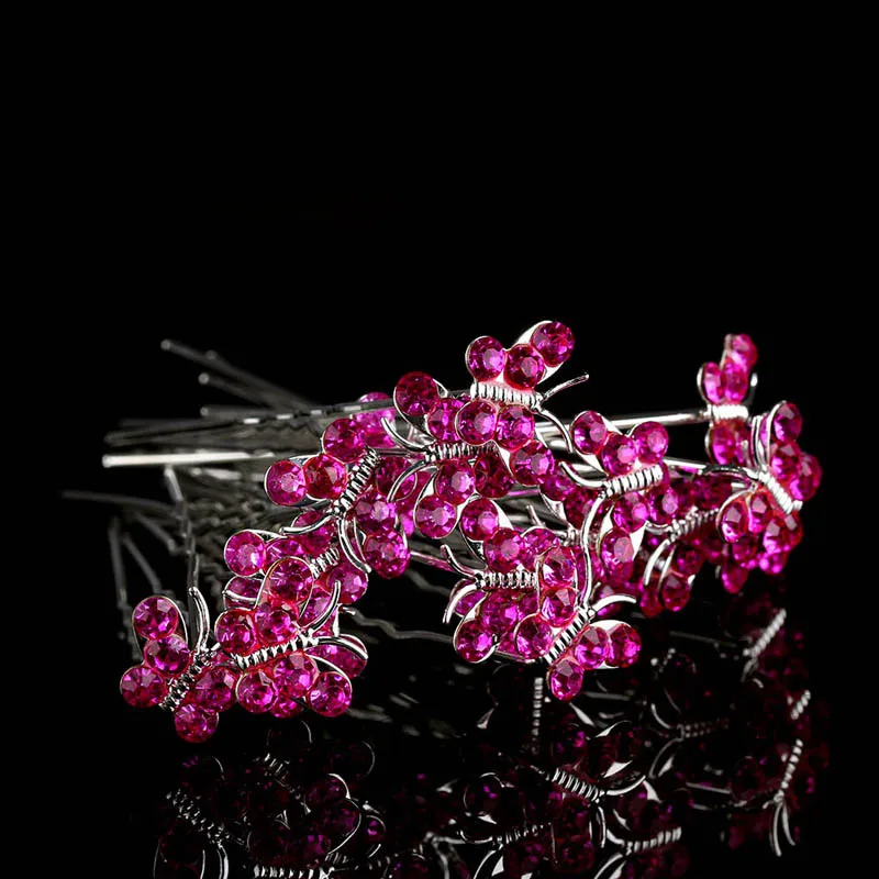 10 шт. заколки для волос с разноцветными кристаллами|clip wedding|hair clip weddingbridal hair pins |