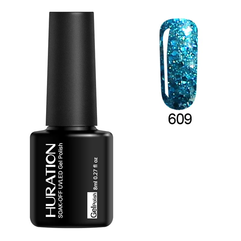 Huration 8 мл Алмазный блестящий гель для ногтей с блёстками лак горный хрусталь 3D