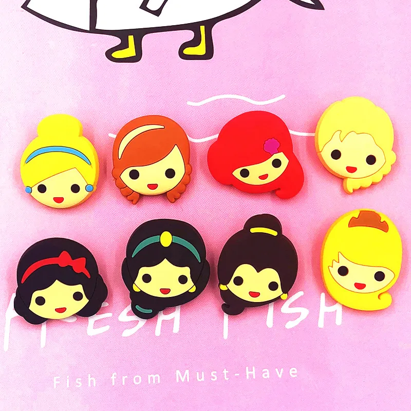 Высокое качество 8 шт мультфильм принцесса золуалла ПВХ Кнопка Pinbacks Значки Броши