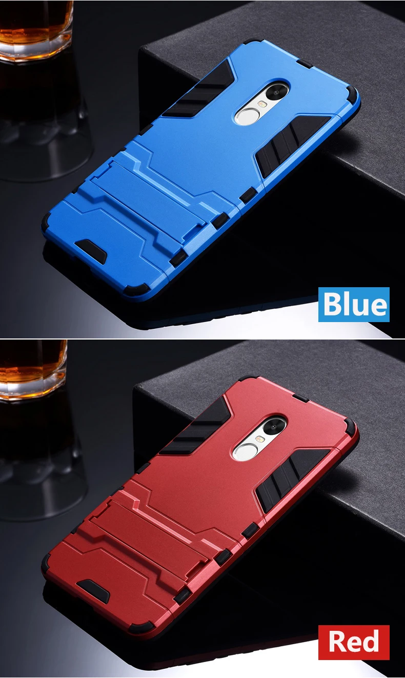 Противоударная матовая Защитная крышка для xiaomi redmi Note4 4X 4Pro Prime для redmi Note3 4A 3S Pro с держателем, противоударный чехол