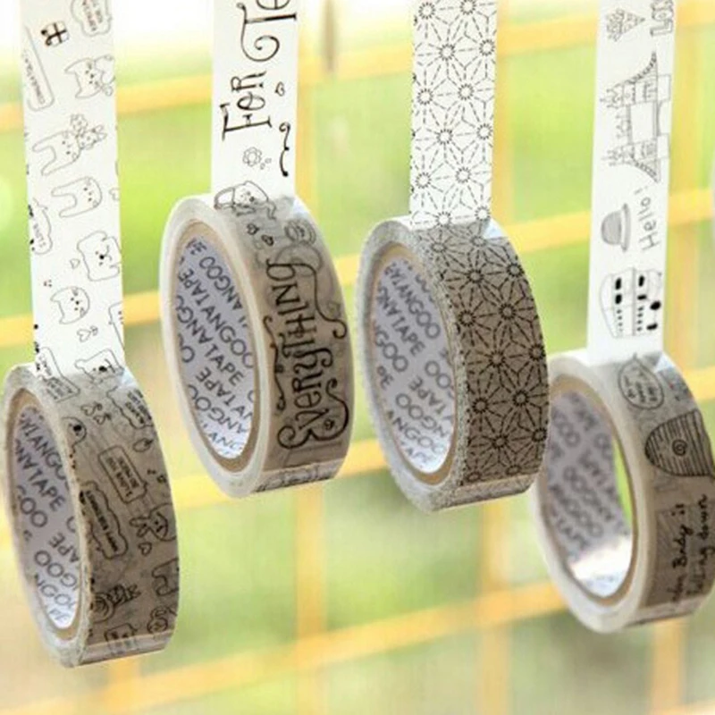 2 шт./компл. клейкая лента для поделок декоративная маскировки 15 мм * 10 м