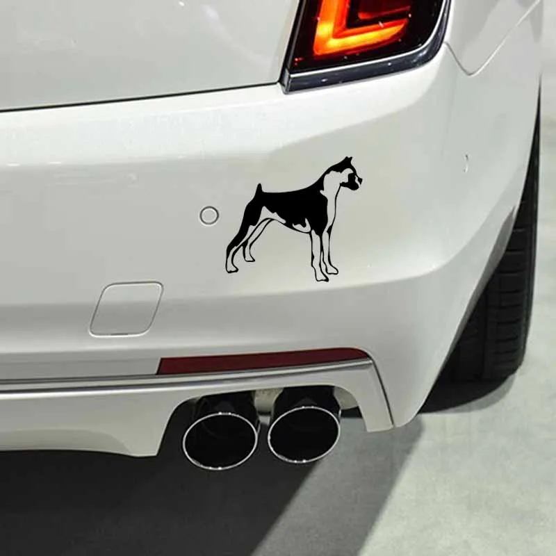

YJZT 13CM*11.9CM Waterproof Vinyl Shepherd Dog Car Sticker Black/Silver C2-3134
