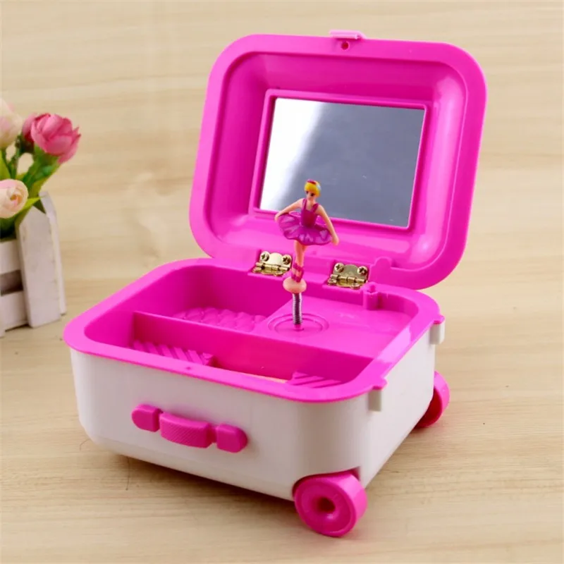 Музыкальная шкатулка с рисунком балерины механическая коробка для багажника