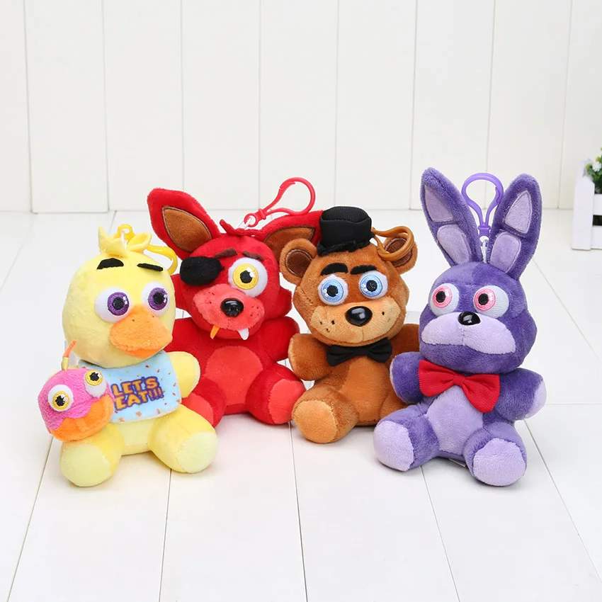 4 шт./лот 14 см сумка кулон FNAF Чика Бонни кошмар фредмишка Foxy брелок дети | Игрушки и