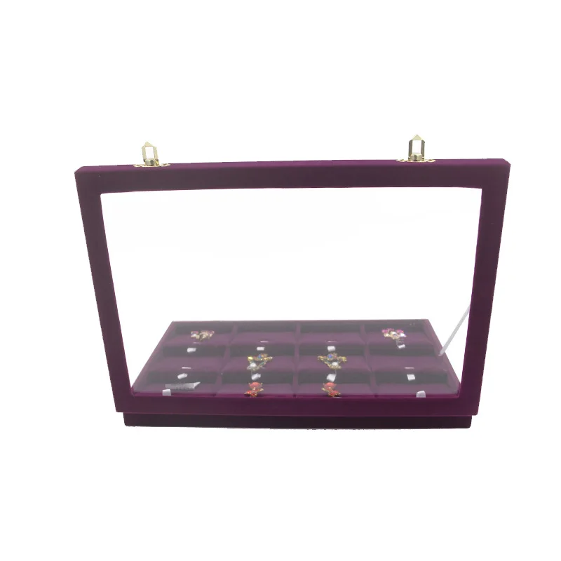 24 Slots Jewelry Box Pendants Display Necklace Jade Pendant Holder Rack Portrait Frame Casket | Украшения и аксессуары