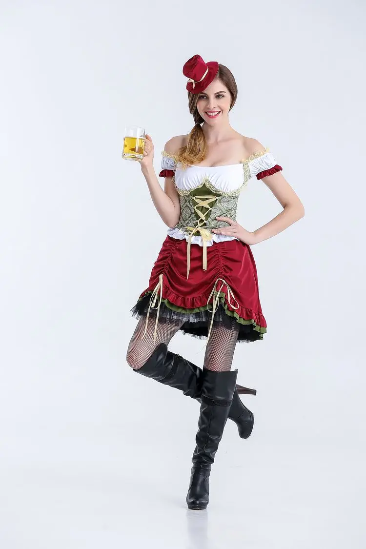 Женская немецкая пивная горничная|fancy dress|halloween cosplaygerman beer |