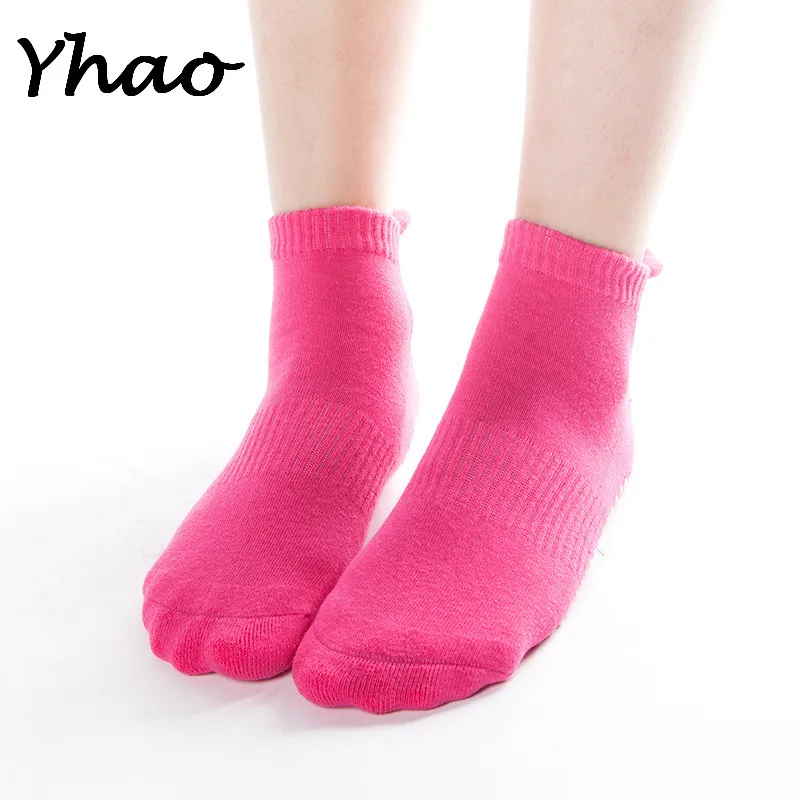 Бренд yhao не профессиональные новый большой Размеры махровые Пилатес Носки для