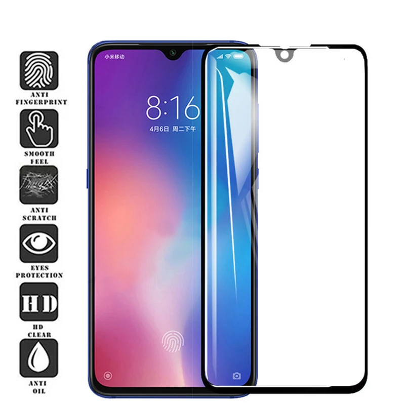 Закаленное стекло с полным покрытием для Xiaomi Mi 9 SE Mi9 защитная пленка экрана