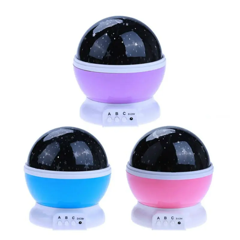 CHICLITS светодиодный проектор лампа RGB мигает USB Звездное с изображением луны и
