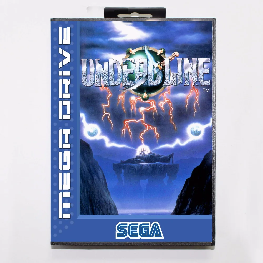 Undead линия 16 бит MD карточная игра с коробку для Sega игры Mega Drive/ Genesis|undead line|16 bitmd game |