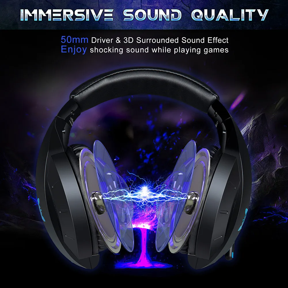 ONIKUMA K7 Casque PS4 игровая гарнитура с микрофоном Проводные PC Gamer стерео наушники с гарнитурой для нового Xbox One/ноутбука планшета