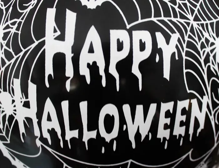 

Hot Sale 200pcs 12 inch Halloween Pumpkin/Skull/Spider Web Balloons Orange Yellow Black for Halloween Birthday Party Supplies