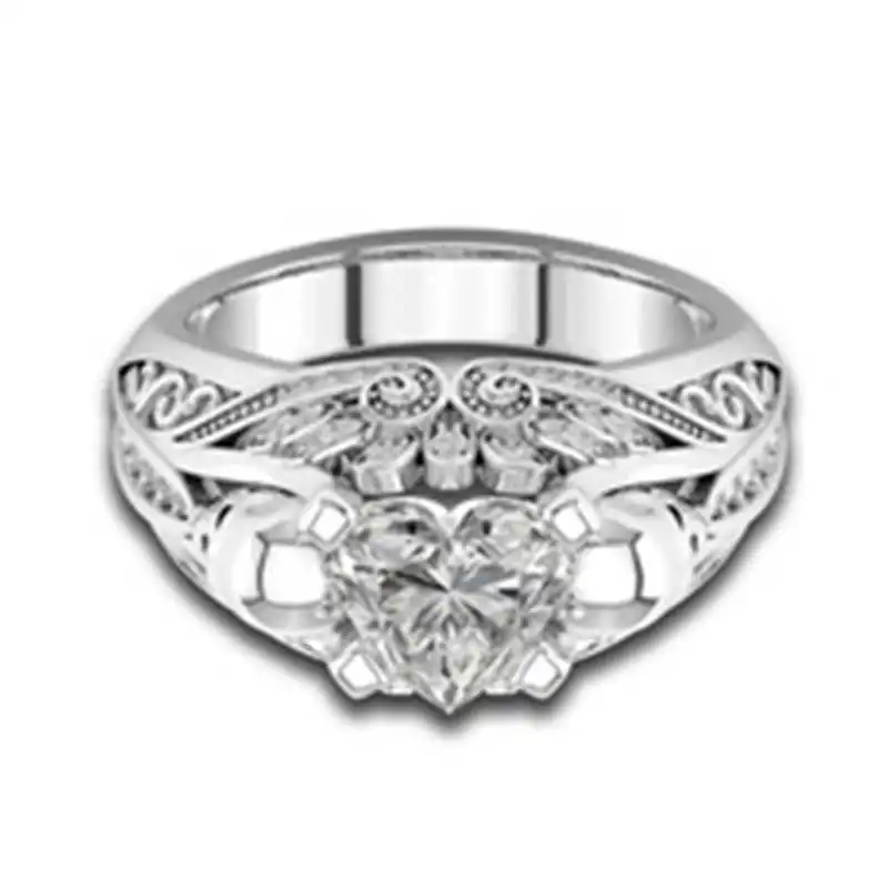 YWOSPX Ghost evil Skull skeleton Hand CZ Ring European and American romantic style women Rings new skull men's jewelry Y-40 | Украшения