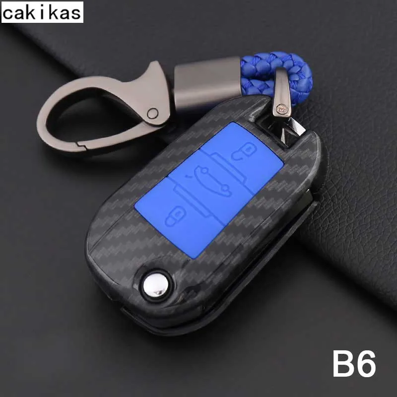 Силиконовый чехол для ключей из углеродного волокна Fob Peugeot 408 2008 3008 4008 301 508 308S 407
