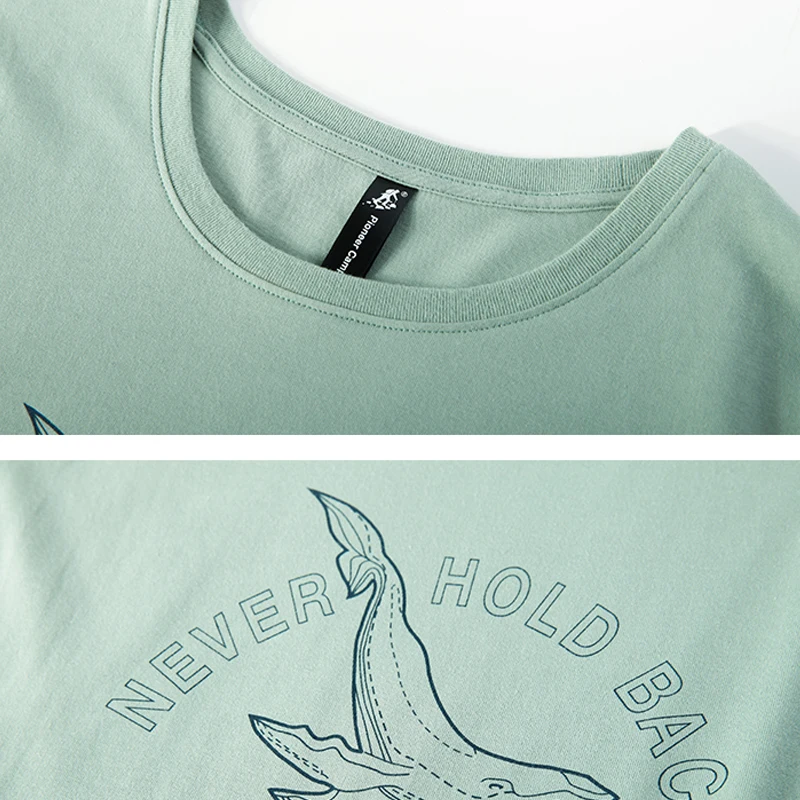Pioneer Camp 2019 Summer New T-Shirt Men 100% Cotton Casual t shirt High Quality Size Male Tee ADT901103 | Мужская одежда