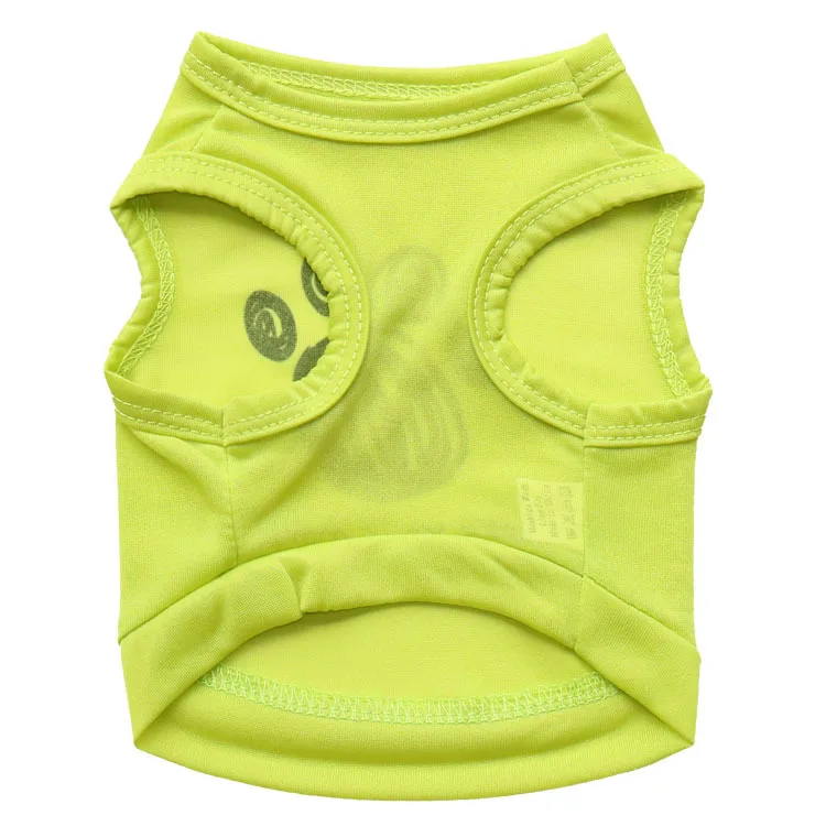 Хлопковая одежда для собак Футболка мужская с кошкой летняя дышащая уютная