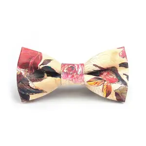 Image for HOOYI 2019 PU print bow tie fashion ties for men p 
