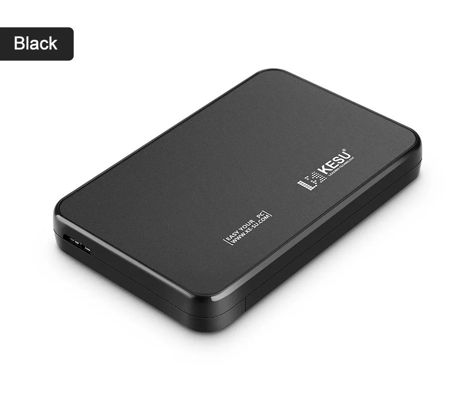 Black OEM KESU корпус жесткого диска 2,5 дюймов SATA USB 3,0 пластиковый чехол SSD/HDD 1 ТБ 2 ТБ коробка жесткого диска, поддержка UASP SATA III, инструмент бесплатно - Цвет: Black