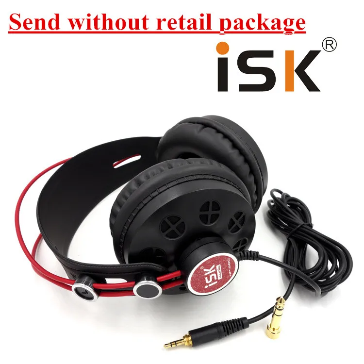 HP 580 No Package Новые ISK HP-580 оригинальные наушники полуоткрытые динамические стерео наушники для мониторинга DJ гарнитура с шумоподавлением наушники Auriculares - Цвет: HP 580 No Package