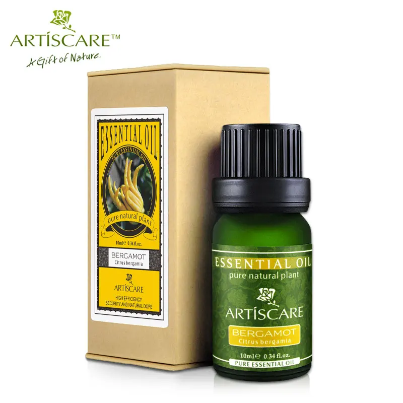 ARTISCARE 100% натуральный бергамот чистое эфирное масло 10 мл контроль жирности чистая