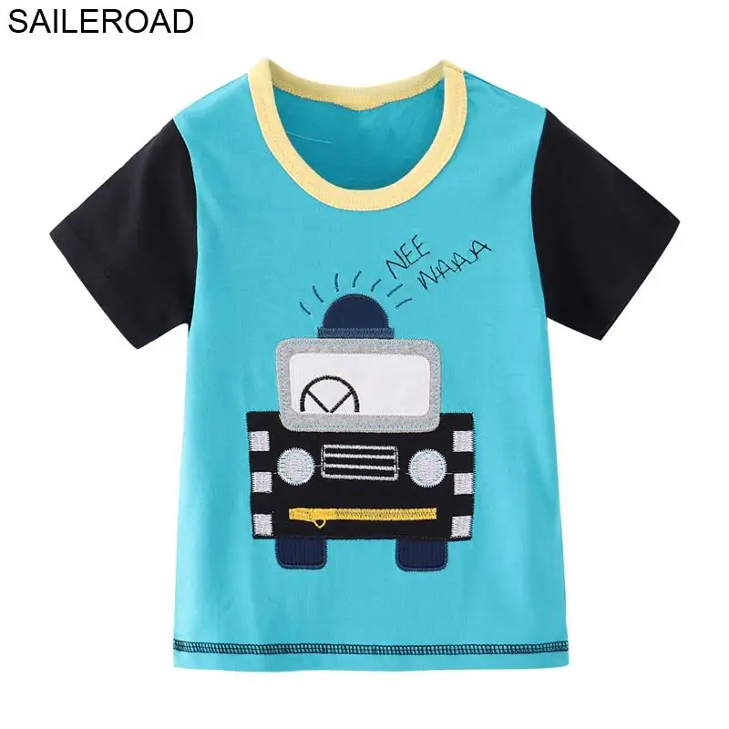 2532 same picture SAILEROAD 2-7 Т Мультфильм Животных Тигр Детские Дети Мальчик Футболка С Коротким Рукавом для Моды Лето Дети Мальчики Девочки Топы Тис Одежда - Цвет: 2532 same picture