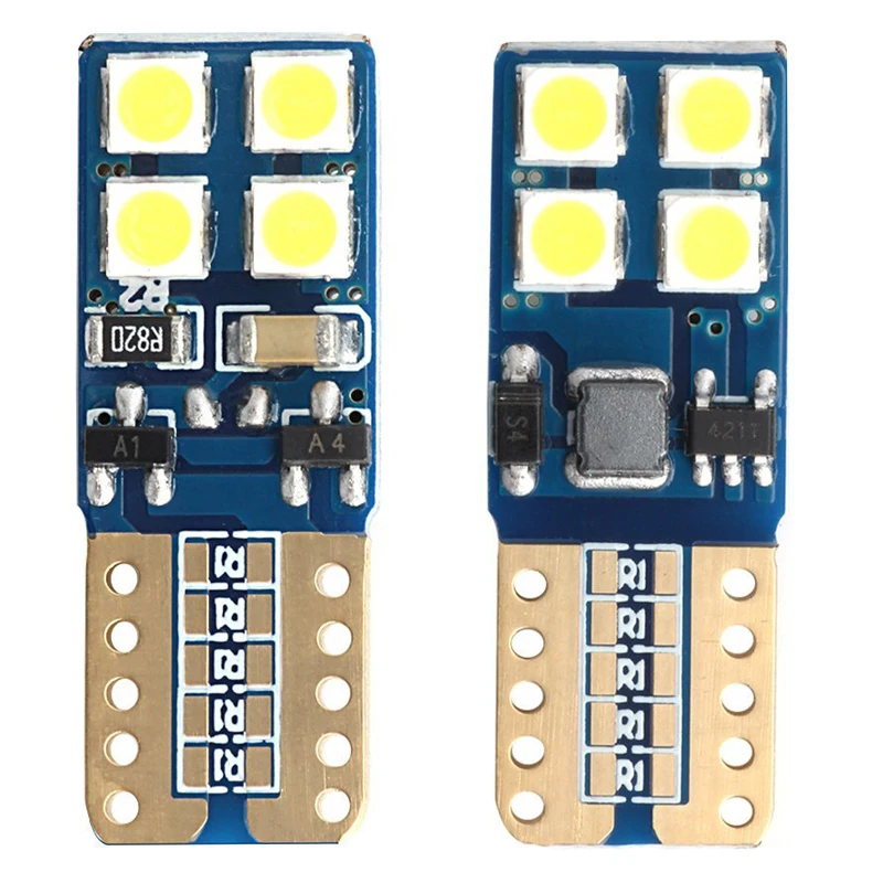 KEYECU 10 упаковок белый 3030 8SMD T10 W5W 194 169 2825 светодиодные лампы высокой мощности панель