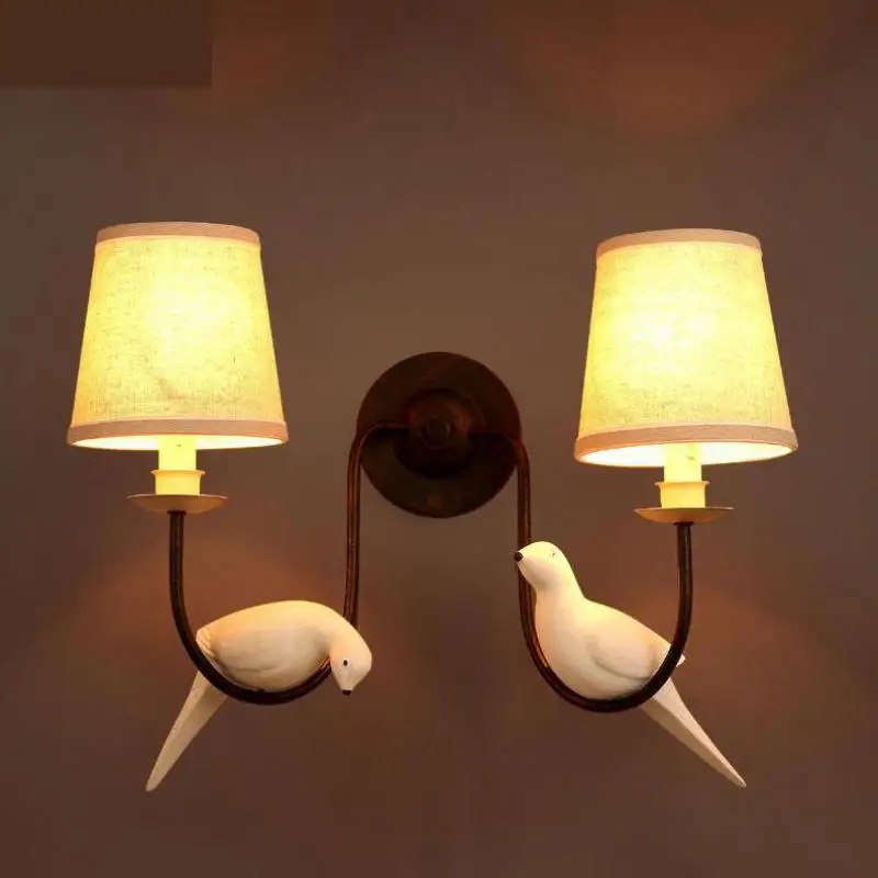 Склад бар кованого железа бра для стен Латиноамериканская птица настенный