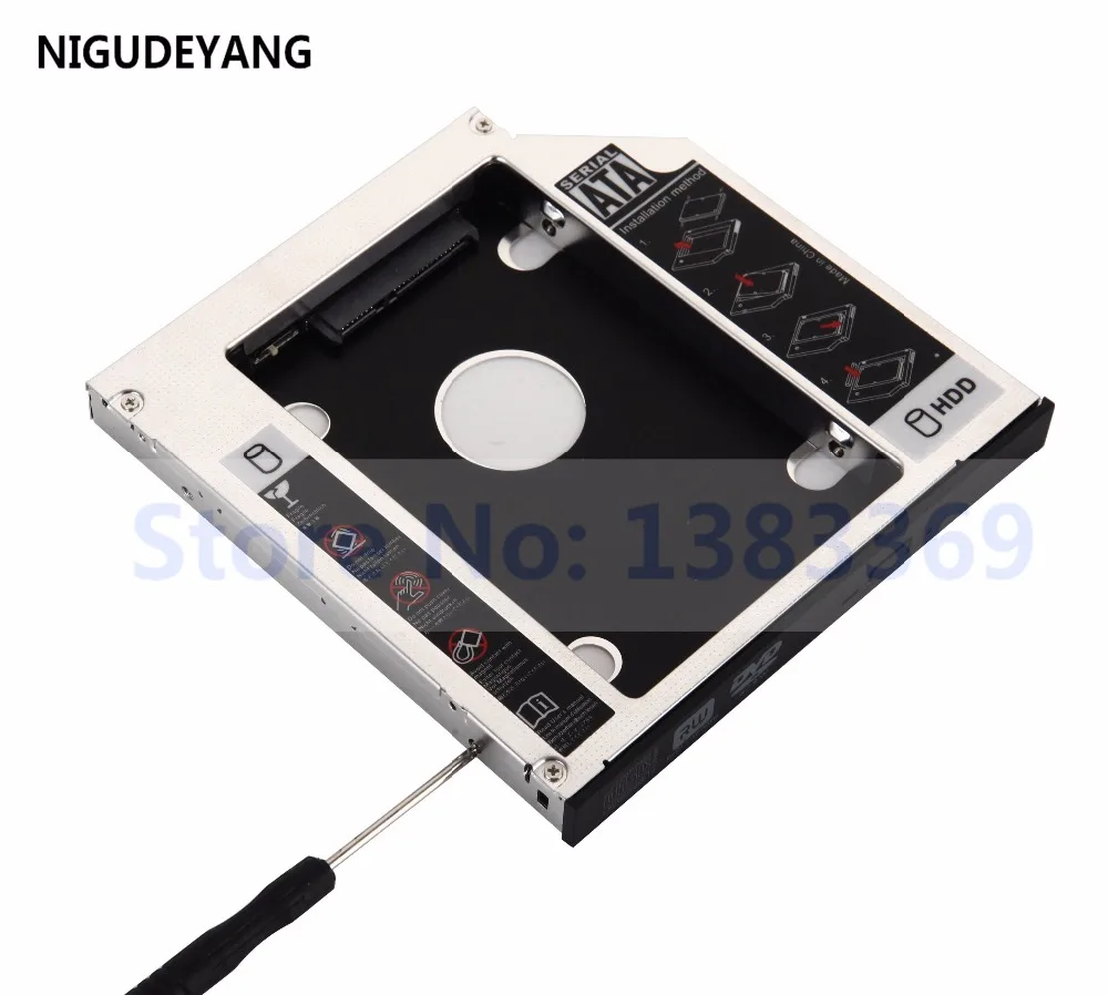 

NIGUDEYANG 2nd HDD HD SSD Hard Drive Caddy for Sony VPCEH40EB vpcec2m1r VPCEJ3T1E