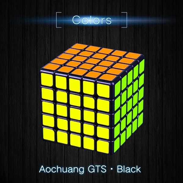 GTS 5 black Moyu Aochuang GTS 5 м и 5x5x5 GTS магнитный кубик Профессиональный GTS5 м 5x5 магический скоростной кубик твист Развивающие игрушки для детей - Цвет: GTS 5 black