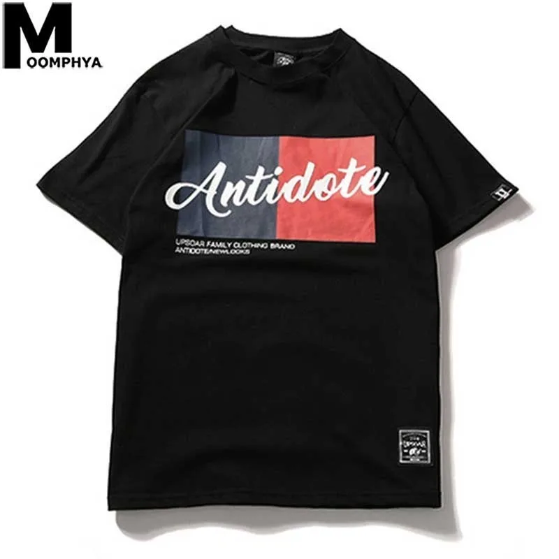 

Men Clothes 2019 Color Block Print Short Sleeve Men T-Shirt Streetwear Hip Hop Letter Funny T Shirts Cotton Summer Tee Shirt Men
