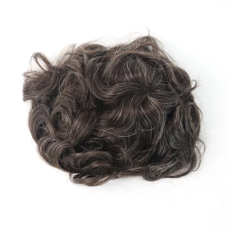 Натуральные мужские волосы Remy тонкие 100% европейские сменные 220 # цвет Ever