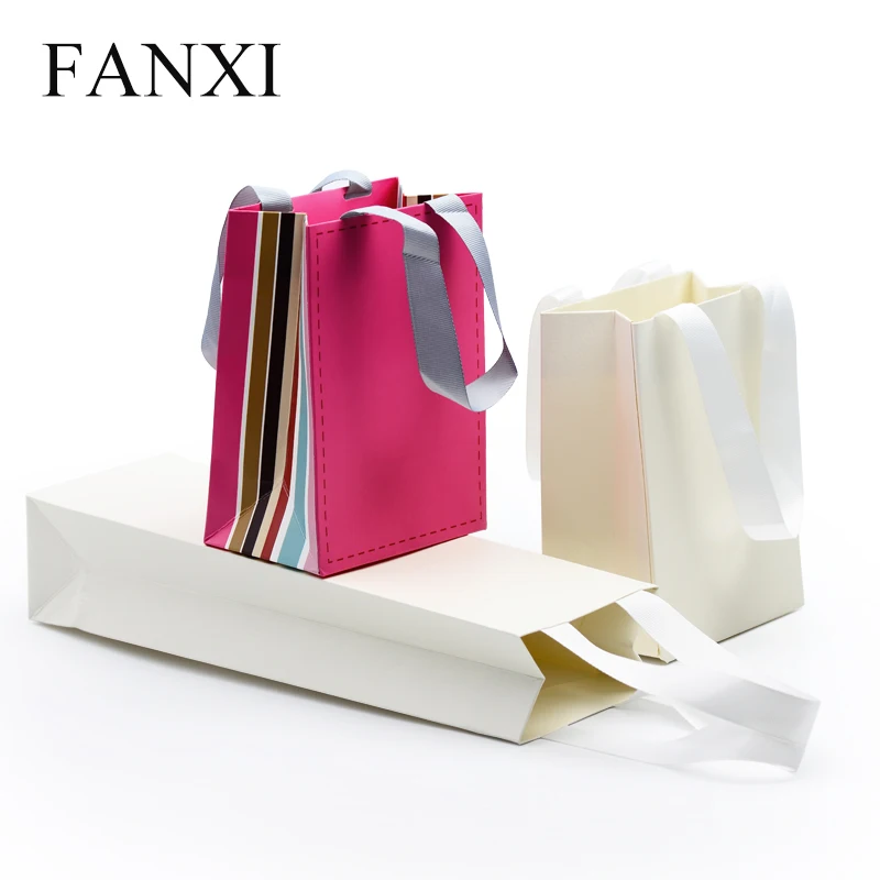 FANXI 2 шт./10 шт./лот бумажное ожерелье с белым покрытием/серьги Подарочная бумажная