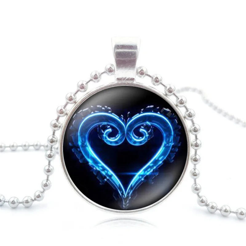 Ожерелье и кулоны с эмблемой из мультфильма Королевство Сердец круглая