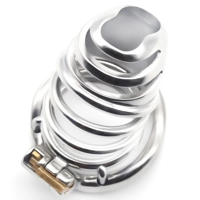 Интимные товары Мужская клетка верности металлическая тыква дизайн головы