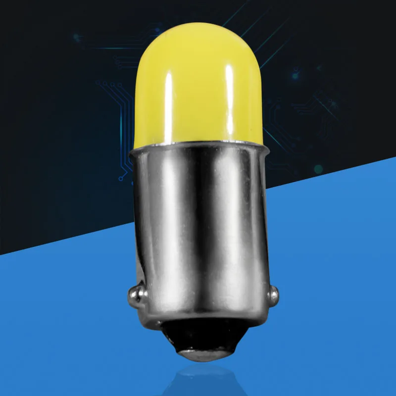 1 шт. BA9S T4W 363 1895 233 супер яркий круглый 3D COB LED чистый белый автомобильный номерной