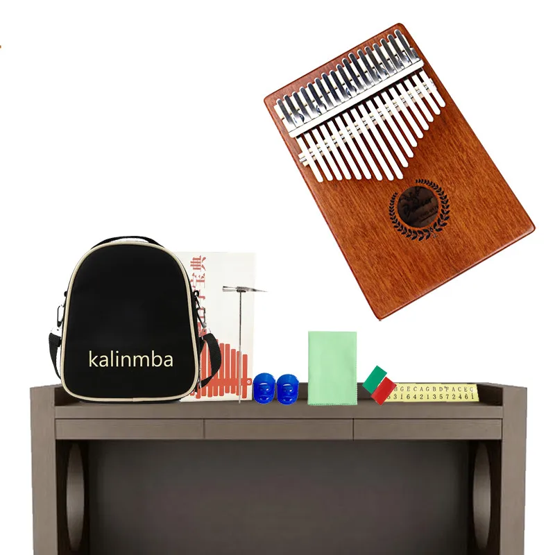 17 клавиш калимба из красного дерева пианино для большого пальца Mbira массива мини