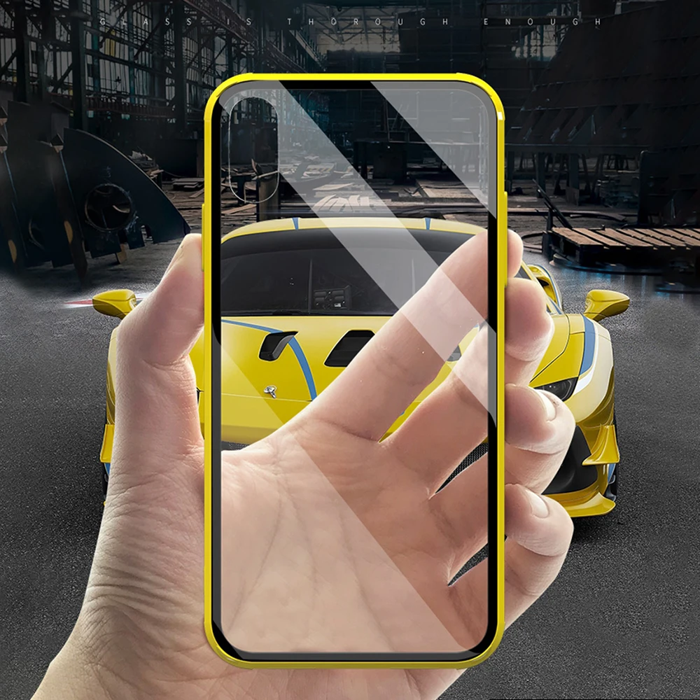 Eqvvol New Transparent Glass Case For iPhone 8 Plus 7 6 6s XS Max XR X Colorful Ultra Thin Soft Edge Shockproof Cover Coque | Мобильные