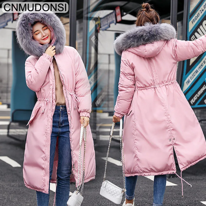 Зимнее женское пальто 2018 Повседневная Длинная зимняя куртка Casaco Feminino Inverno