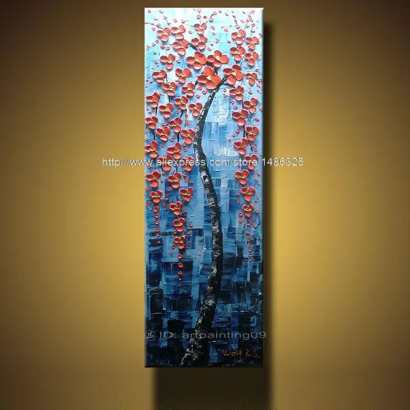 

Handmade Abstract Oil Painting Floral POP Knife Art Home Decor Home Decoration Living Room Wall Pictures