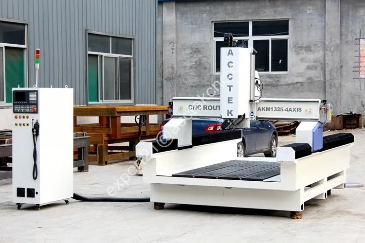 Цена со скидкой Цзинань cnc 1325 4 оси Cnc маршрутизатор деревянный гравировальный