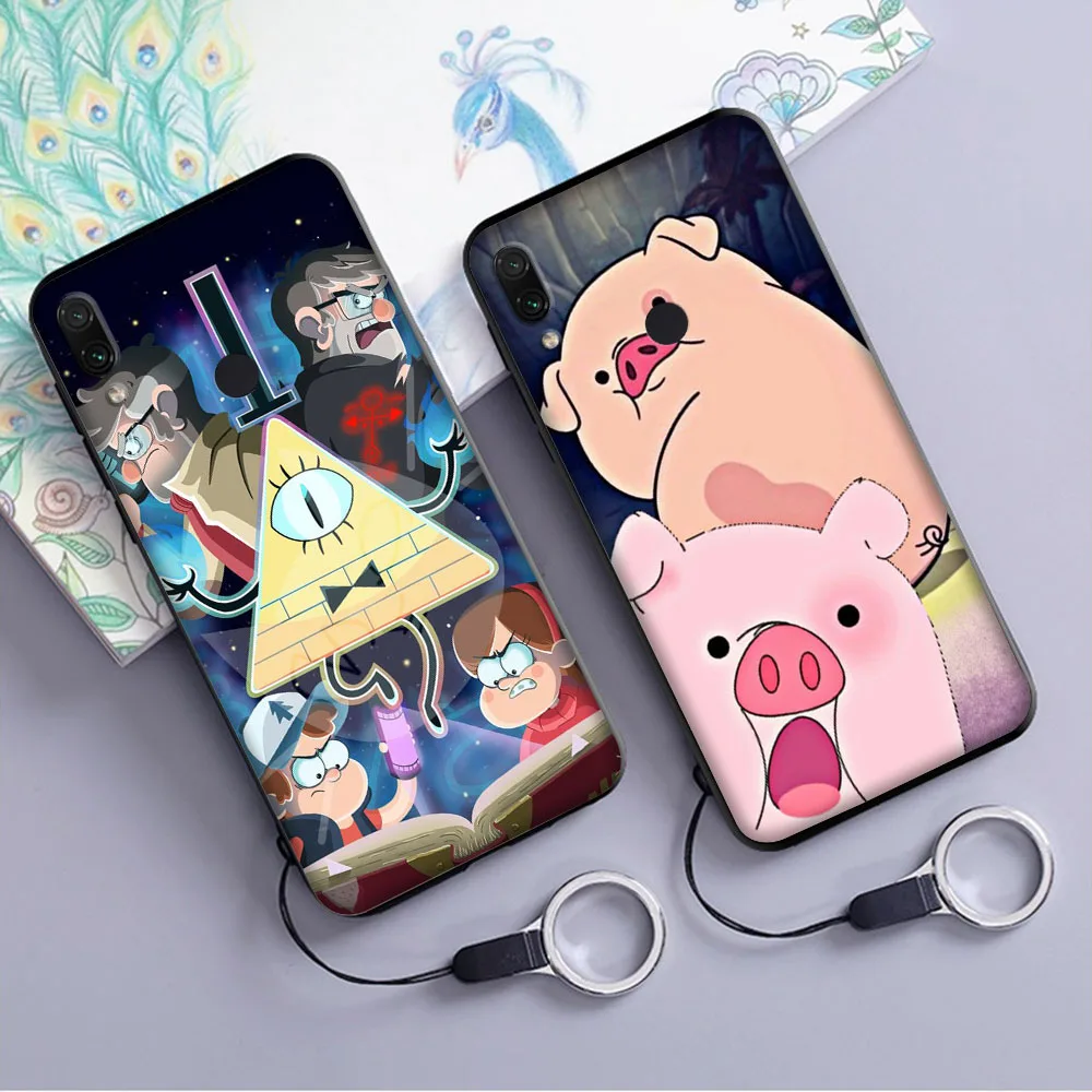 Мультфильм Гравити Фолз мягкий чехол для Xiaomi Redmi Note 4 4X6 7 8 Pro 5 Plus 5A 6A крышка