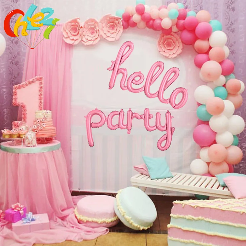 1 шт. большой шар с буквами Hello вечерние украшения для вечеринки в честь будущей