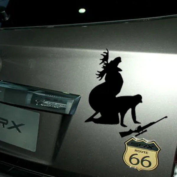 Авто Стайлинг лося Охотник персонализированные автомобильные наклейки как я