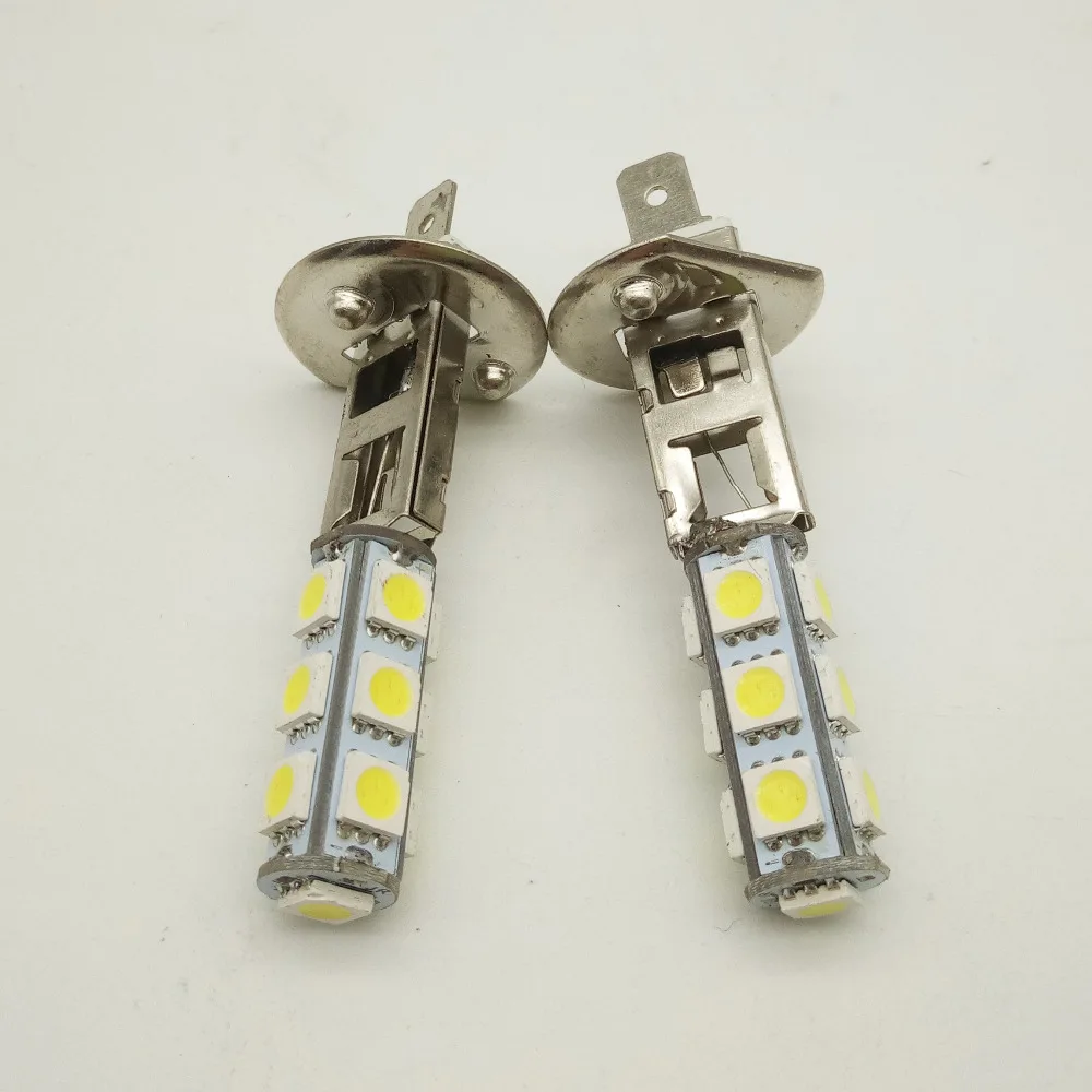 50 шт. автомобильные аксессуары H1 H3 светодиодный 13 smd Противотуманные фары 12 В 24 в