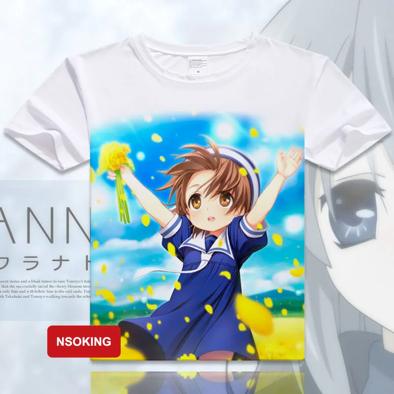 Мужская и женская футболка аниме сакагами Томойо косплей | одежда