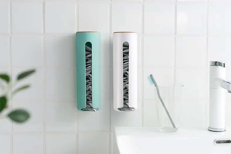1PC Wall Hanging Garbage Bag Box Home Grocery Holder Mount Storage Dispenser Plastic kitchen Organizer Rack OK 0846 | Дом и сад