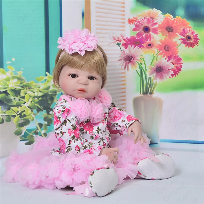Reborn Baby Детские кухонные принадлежности для девочек 58 см Реалистичная из мягкого