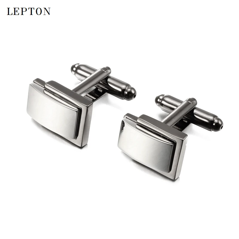 Классические квадратные запонки Lepton для мужчин высококачественные