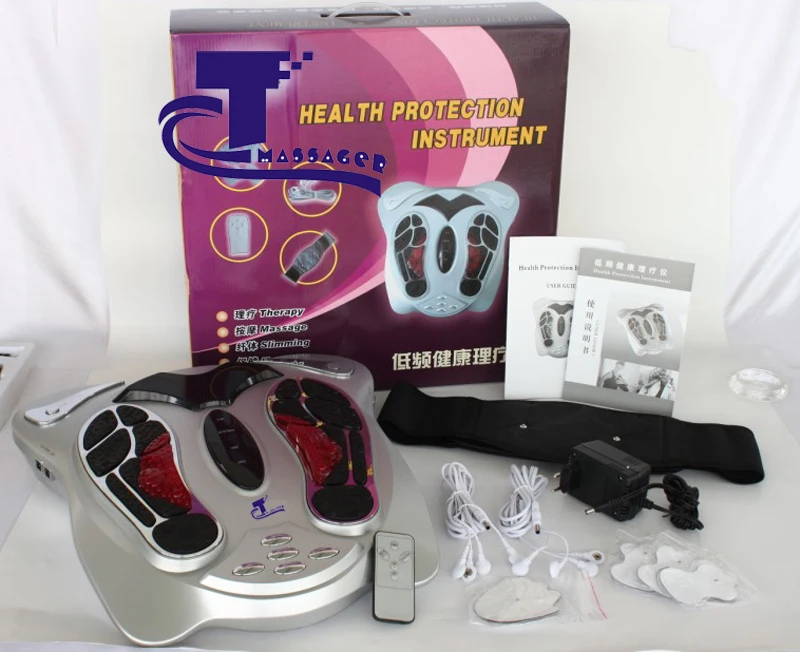 Biology electromagnetic wave foot massager therapy device for blood circulation |